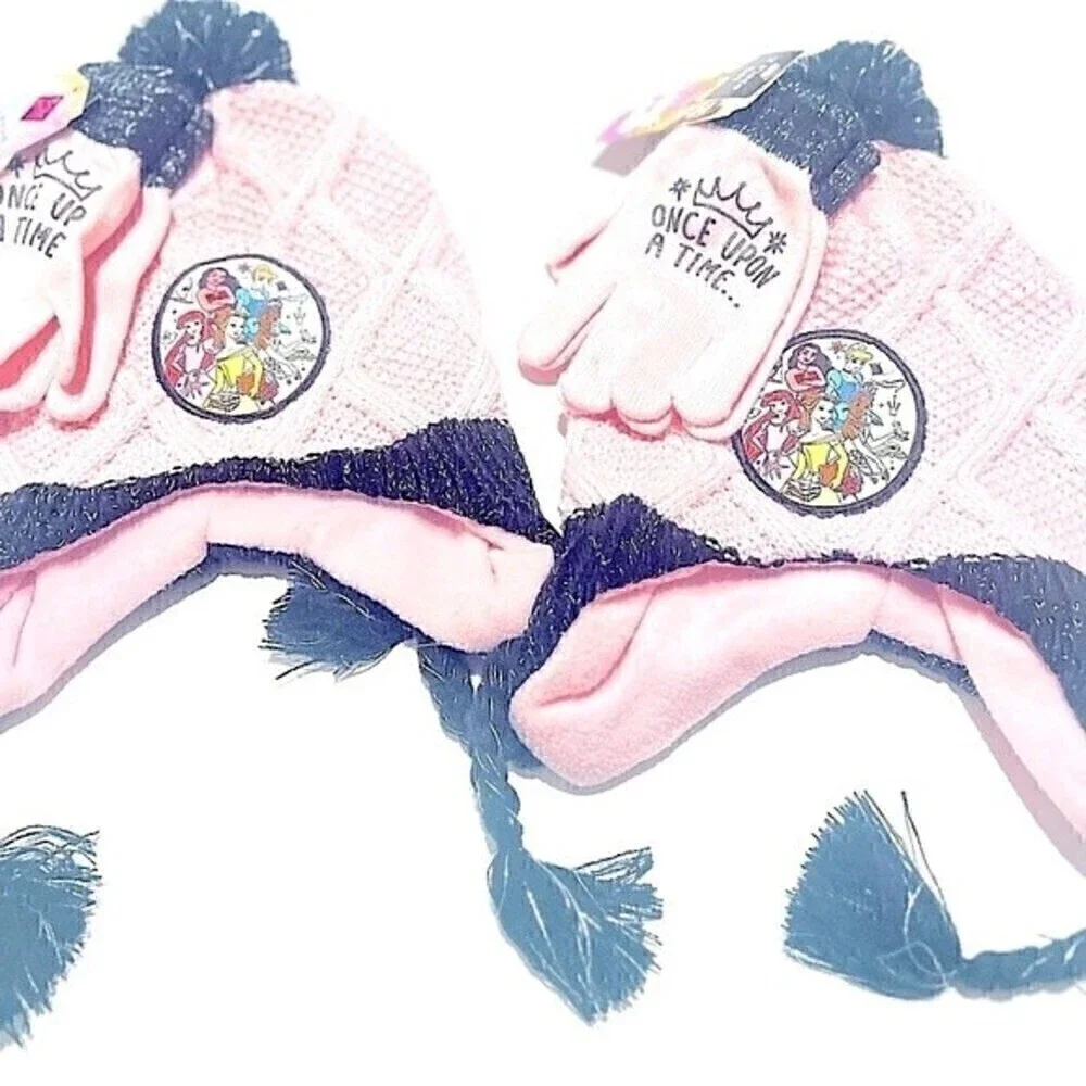 New Set of 2 Berkshire BERKSHIRE Little Girls Princess Hat & Gloves Set